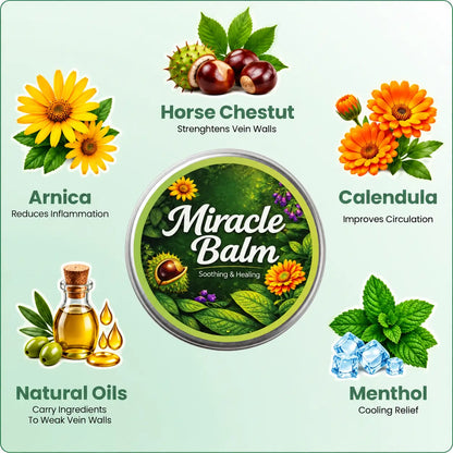 Herbal Miracle Balm for Varicose Veins Relief